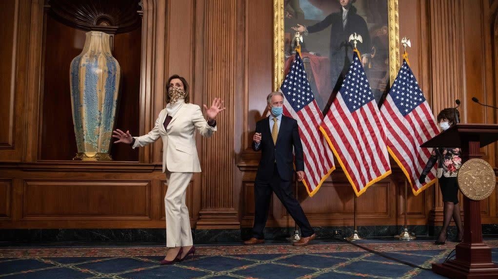 House Speaker Nancy Pelosi on Capitol Hill.