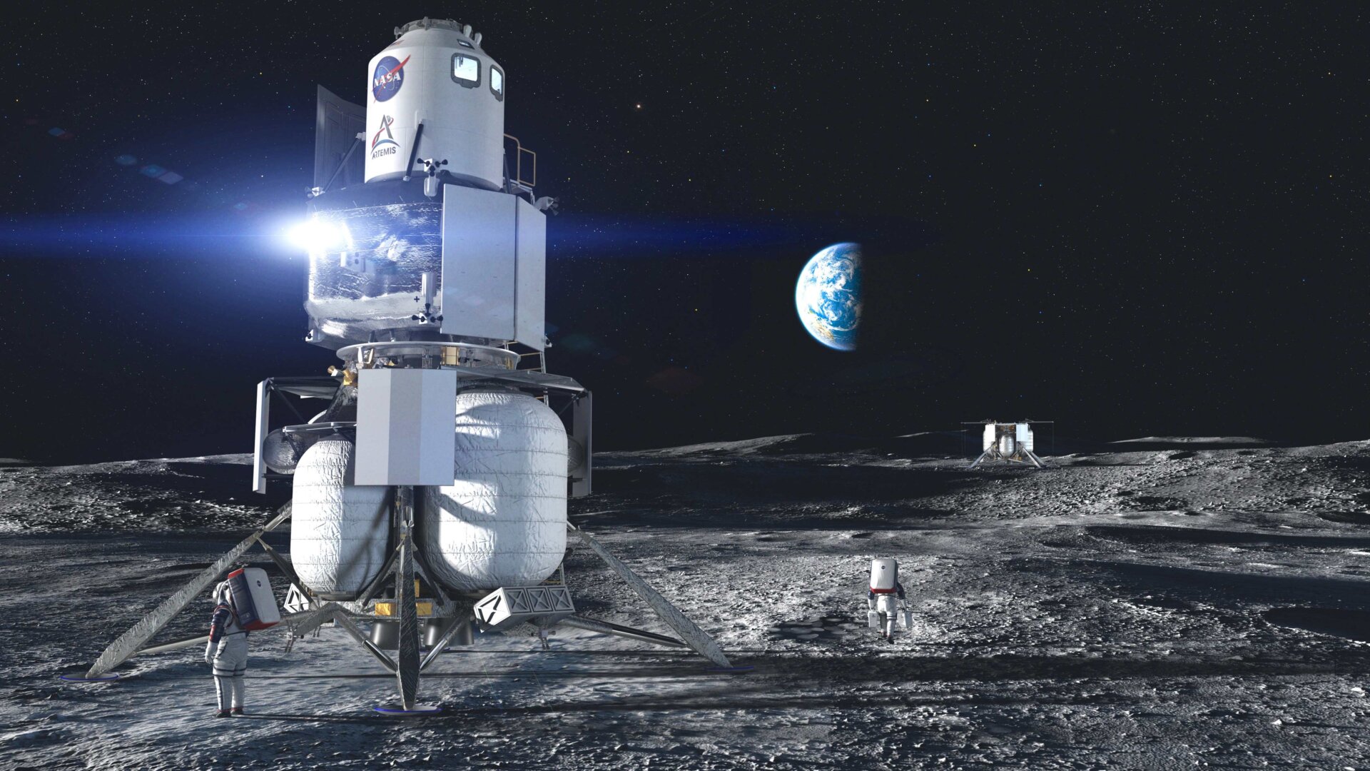 Conceptual image of the Blue Origin lunar lander.