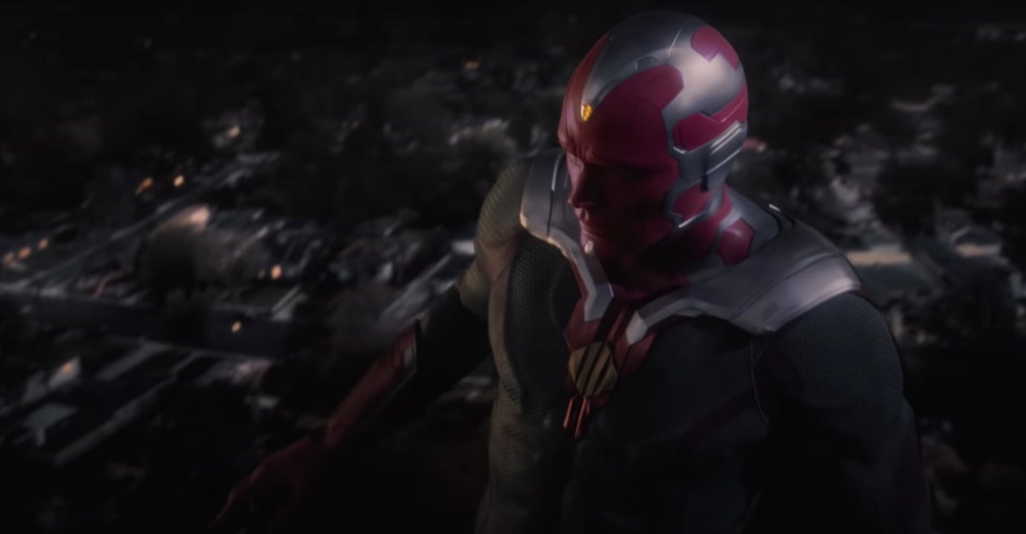 Vision taking in his new neighborhood.