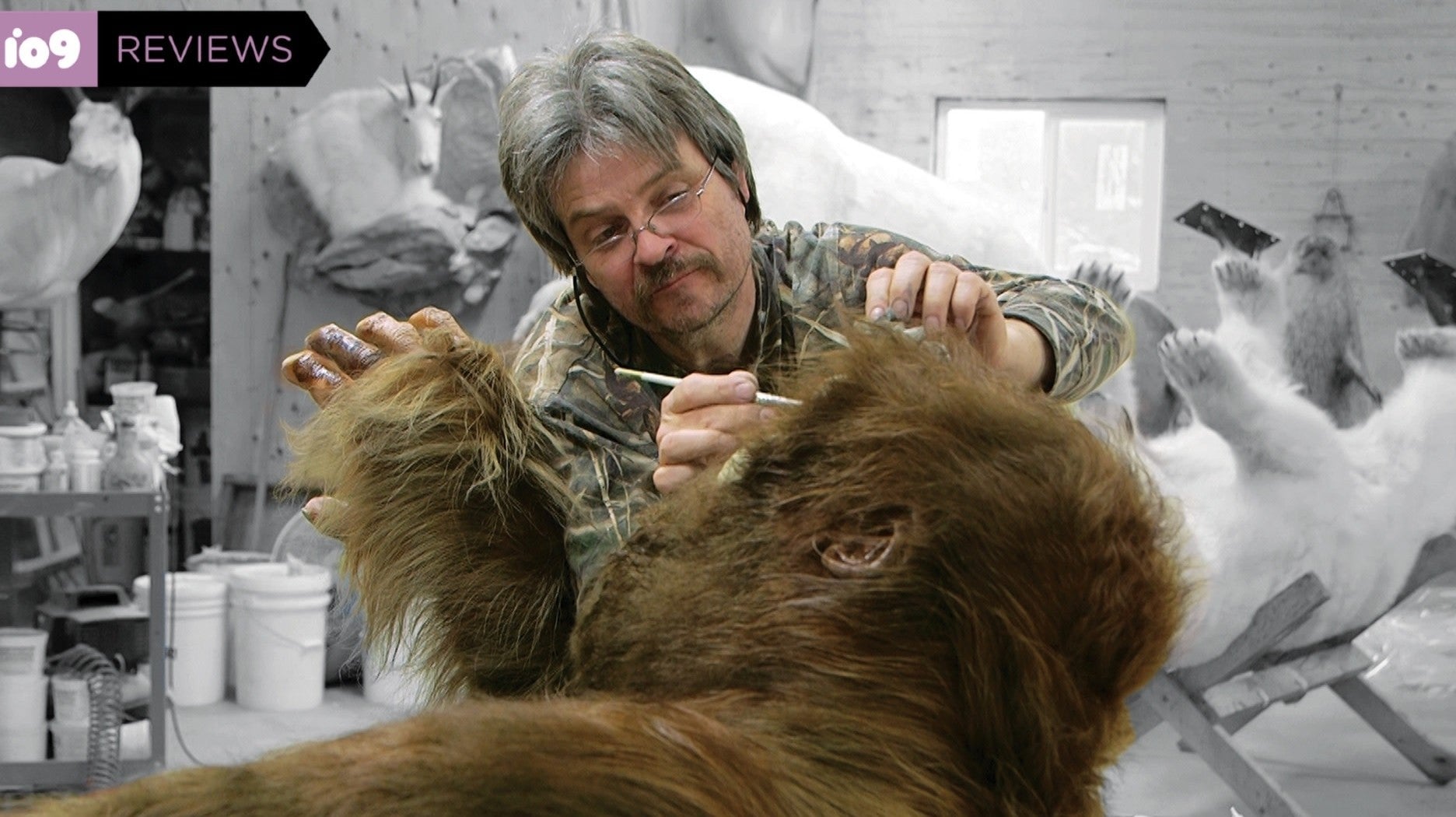 Ken Walker tends to his creation in Big Fur.