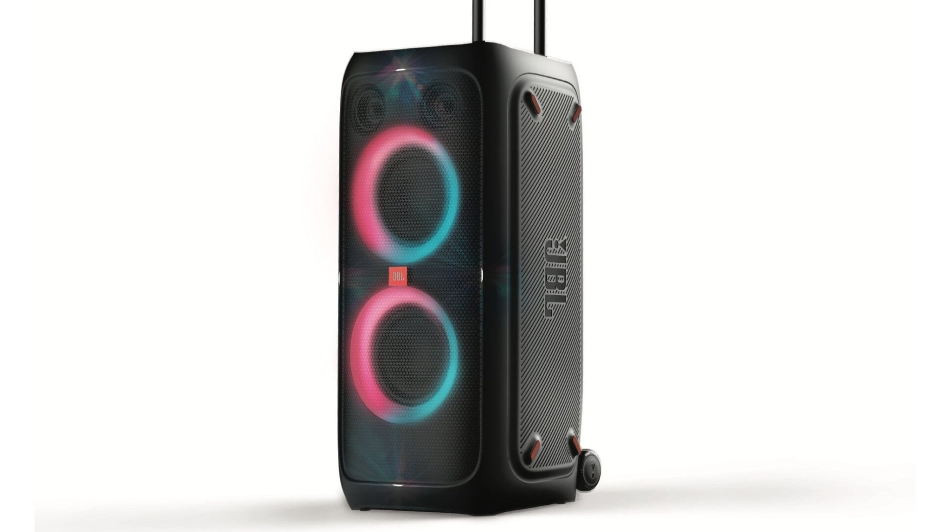 JBL’s all-new PartyBox 310 Bluetooth speaker with built-in light show.
