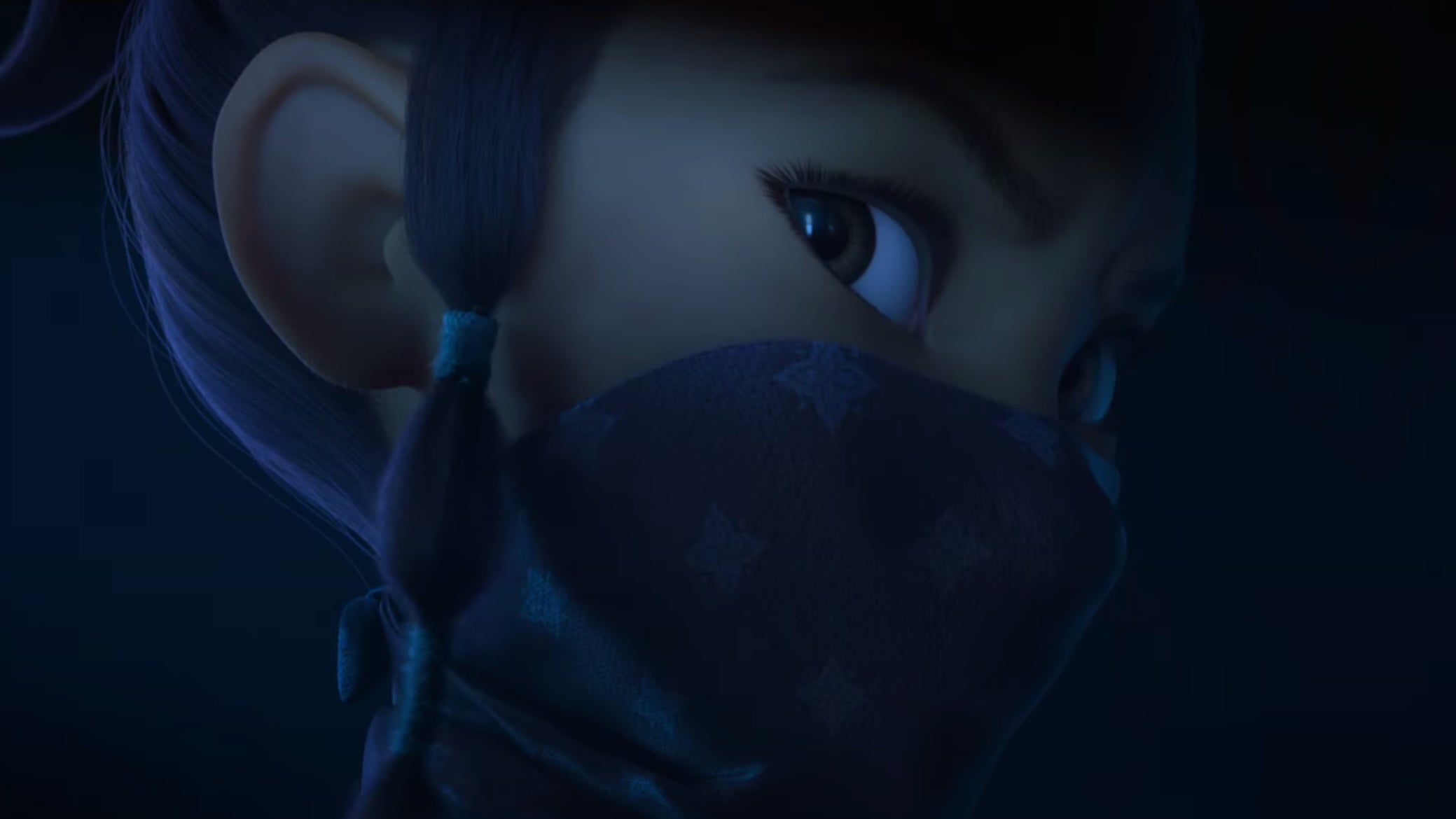 Raya (Kelly Marie Tran) says wear your mask.