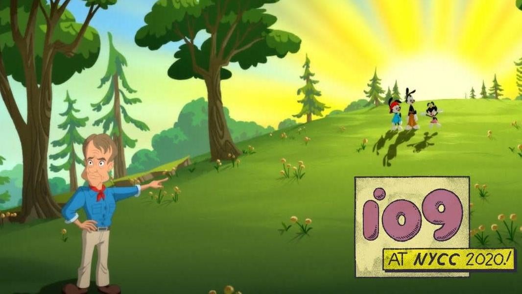 From the new Animaniacs. Cue the Jurassic Park music.