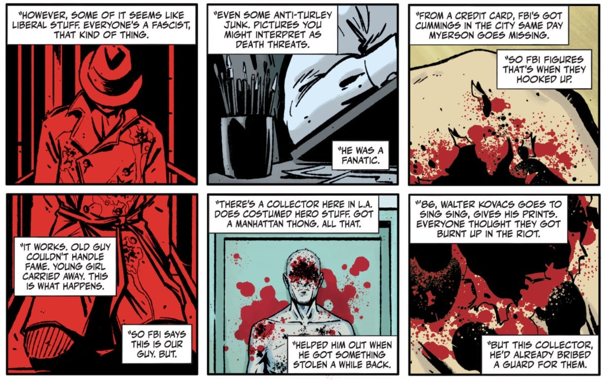 Agents discussing the sort of man William Myerson was.