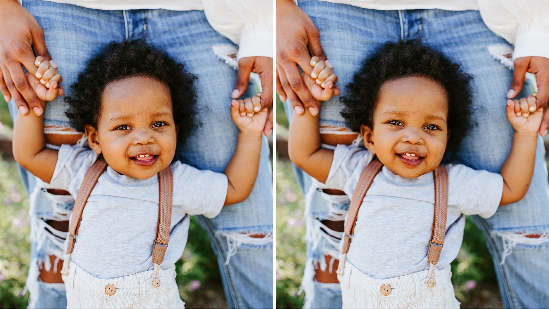 The days of jangling keys or making funny faces to grab a child’s attention when snapping their photo could soon be over.