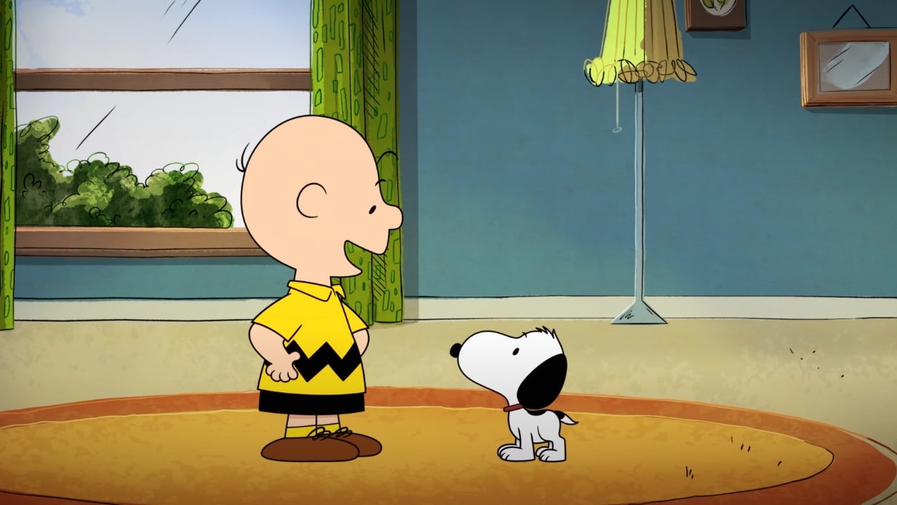 Snoopy and Charlie Brown.