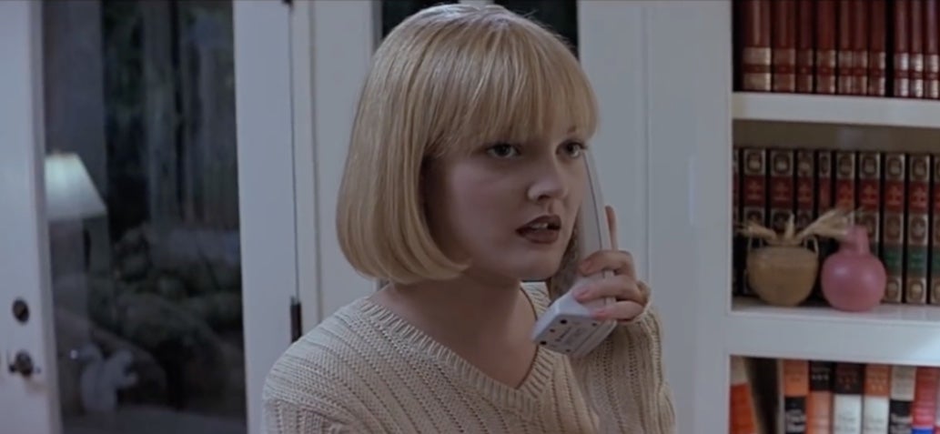 No amount of leather-bound encyclopedias can save Drew Barrymore’s character in Scream.