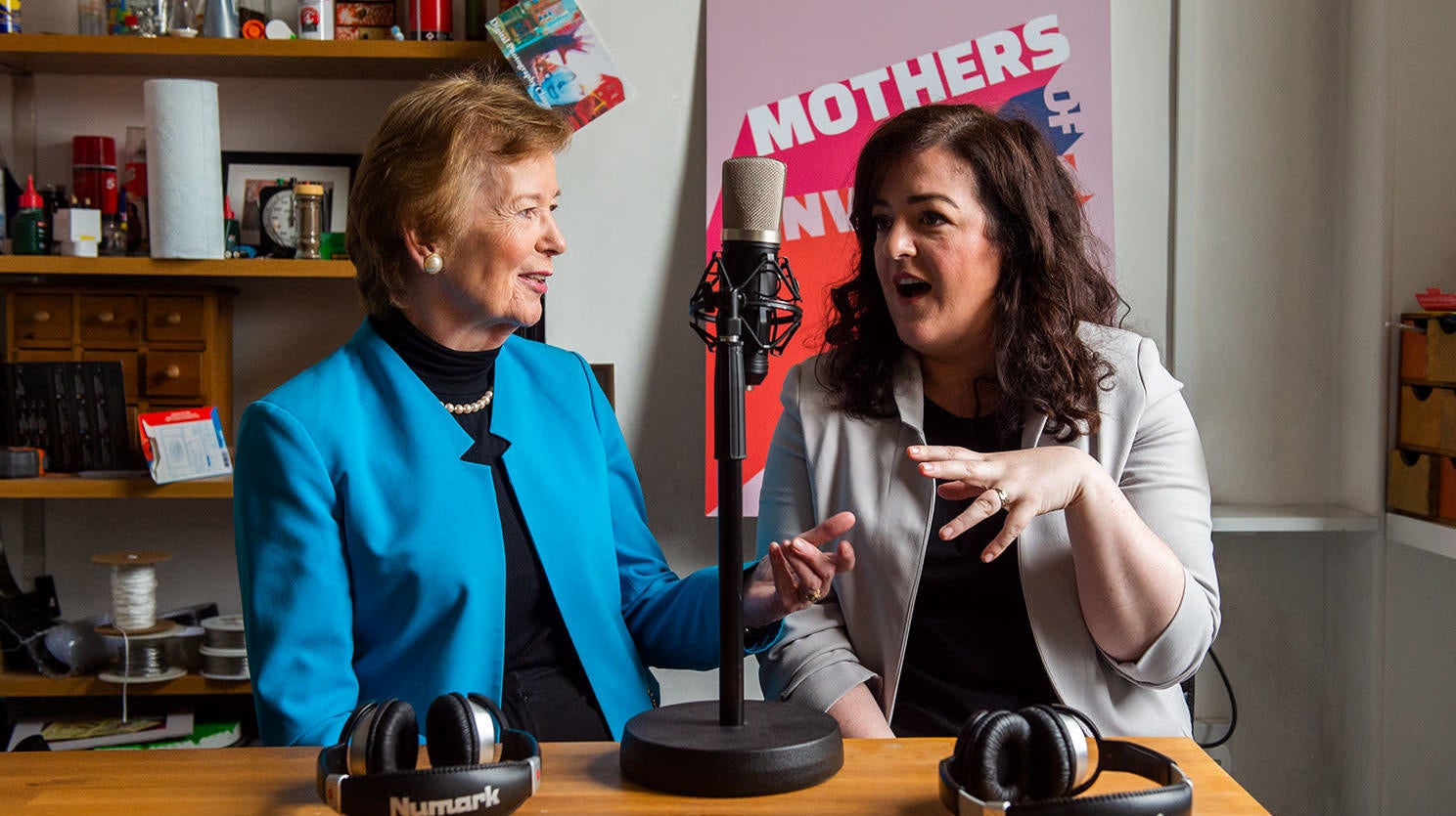 The hosts of Mothers of Invention.