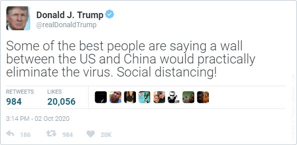 Screenshot: faketrumptweet.com
