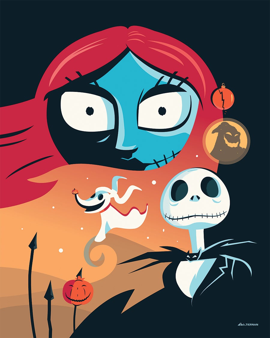 The uncropped Nightmare Before Christmas piece.