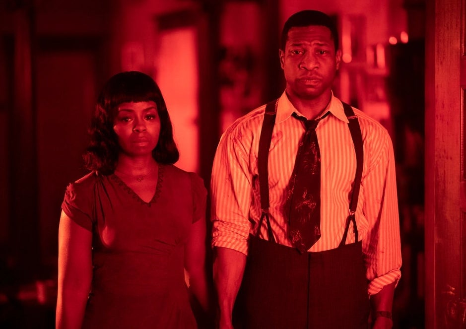 Atticus and his mother (Jonathan Majors and Erica Tazel) on a different plane.