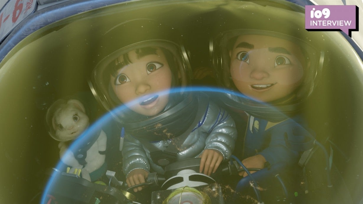 A little girl goes to the moon, with her rabbit and step-brother, in Over the Moon.