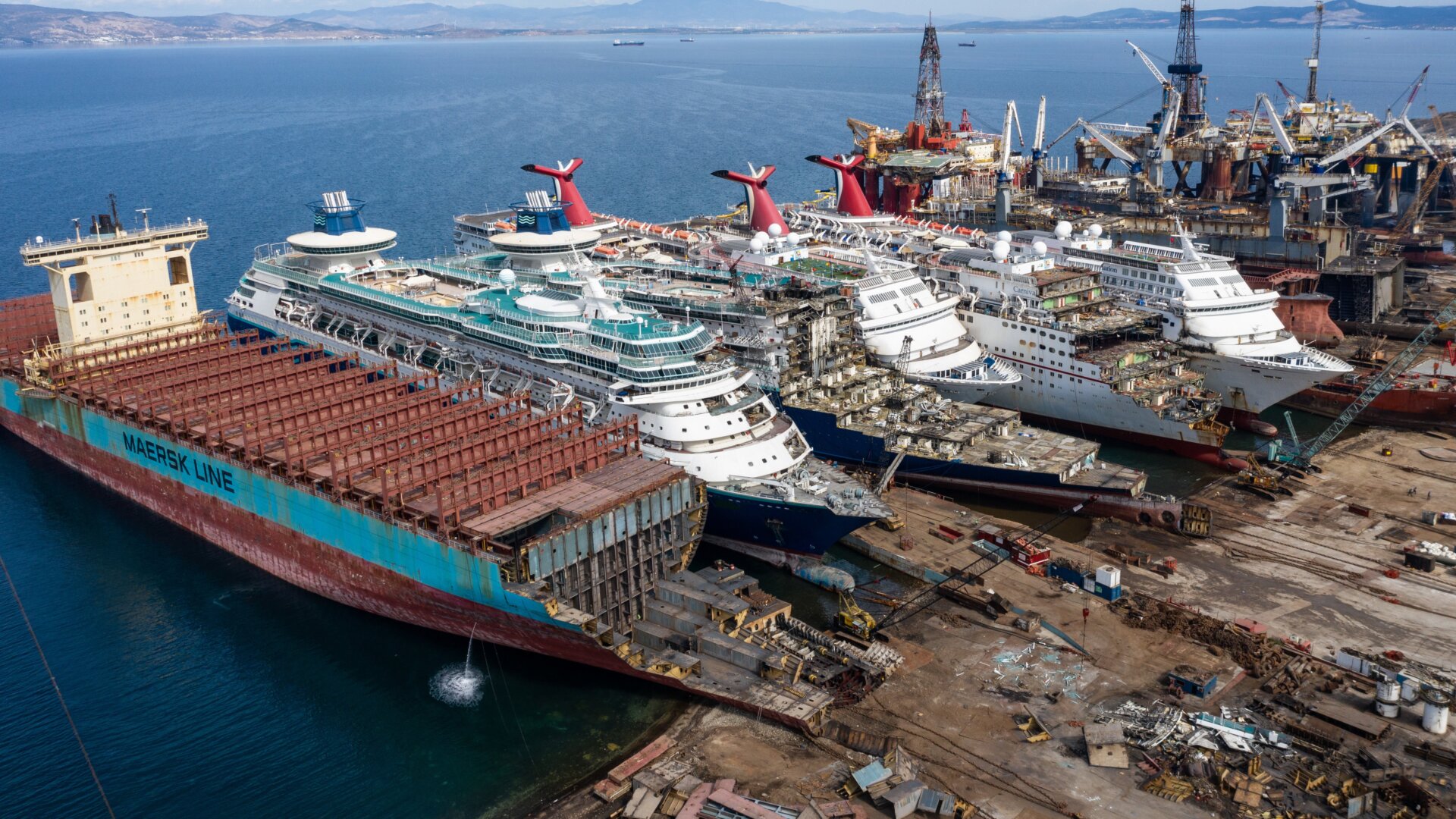 The crisis however has bolstered the years intake of ships at the Aliaga ship recycling port with business up thirty percent on the previous year. 