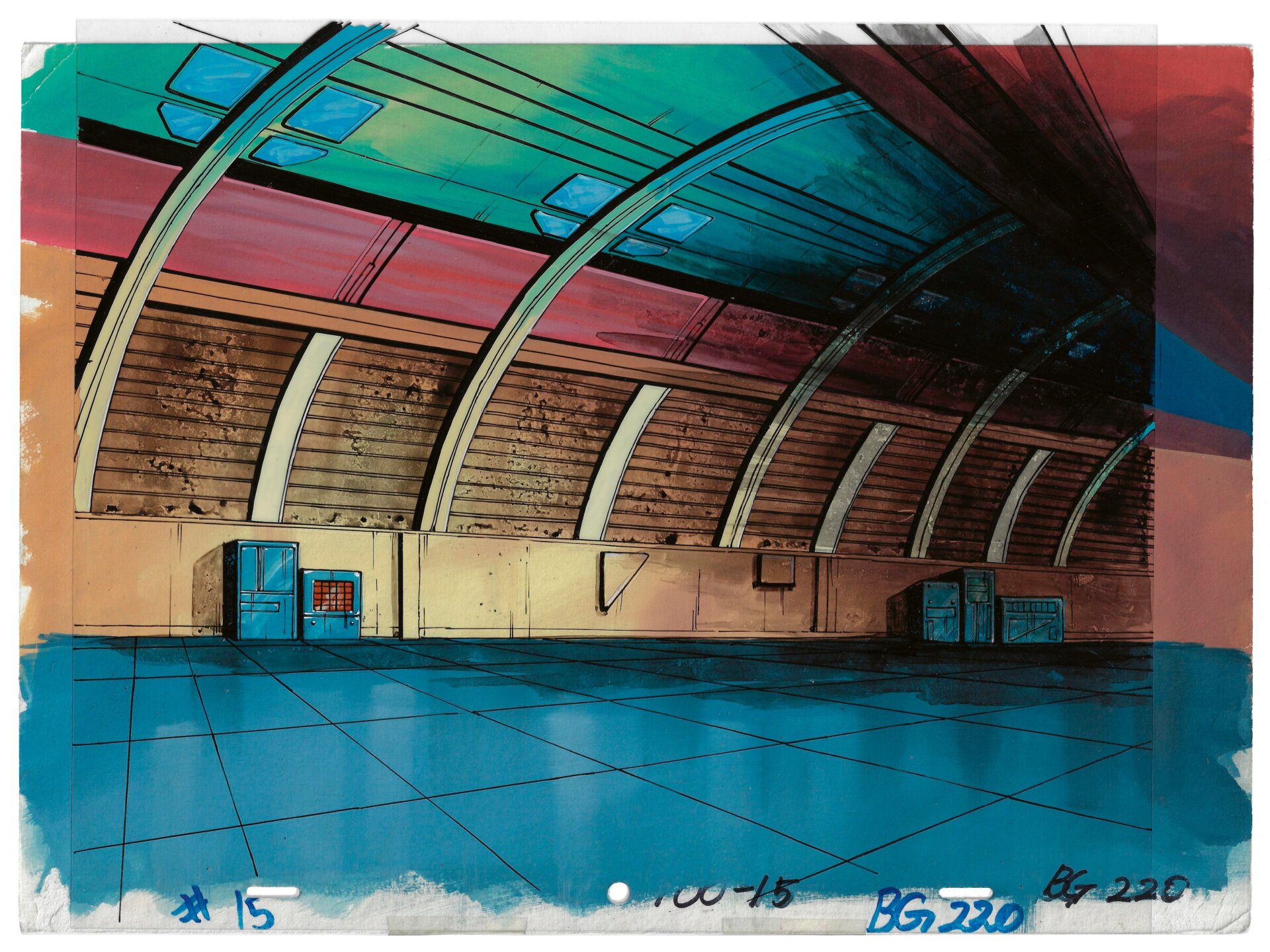 A painted background from X-Men: The Animated Series