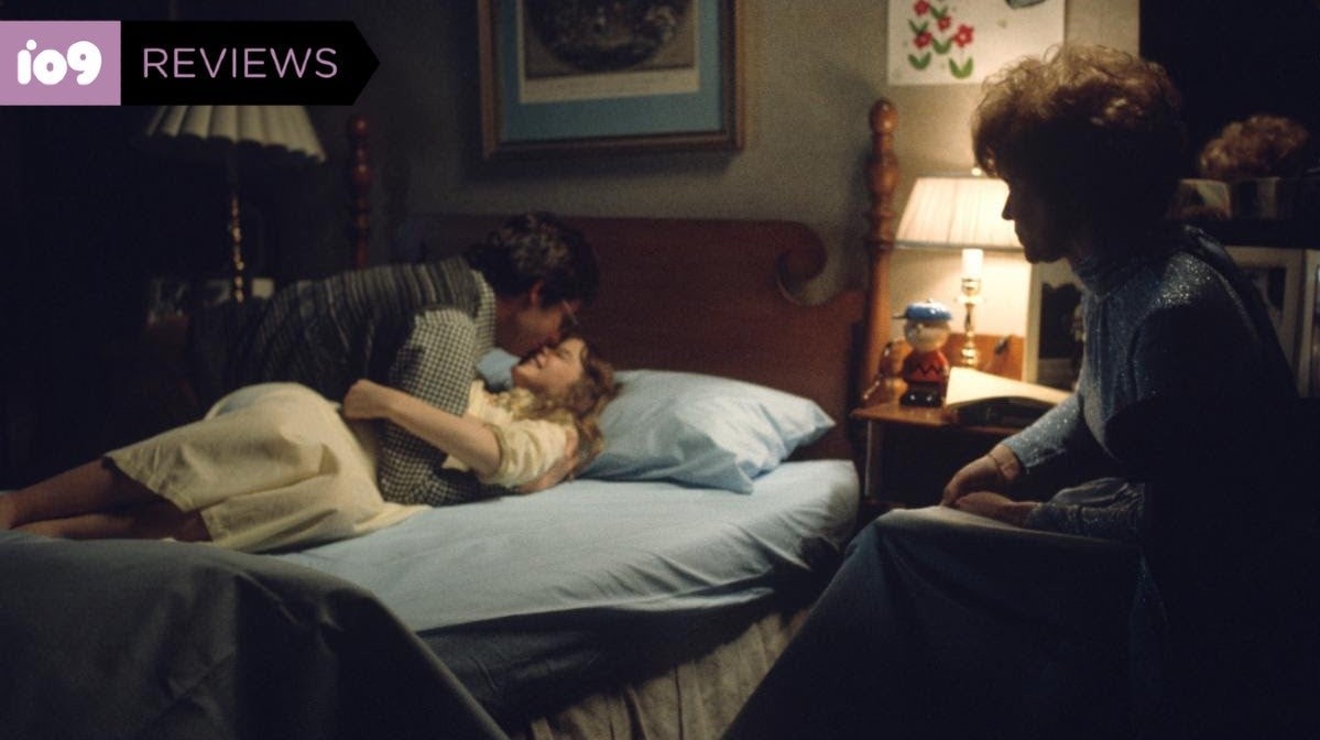 William Friedkin, Linda Blair, and Ellen Burstyn during the making of The Exorcist.