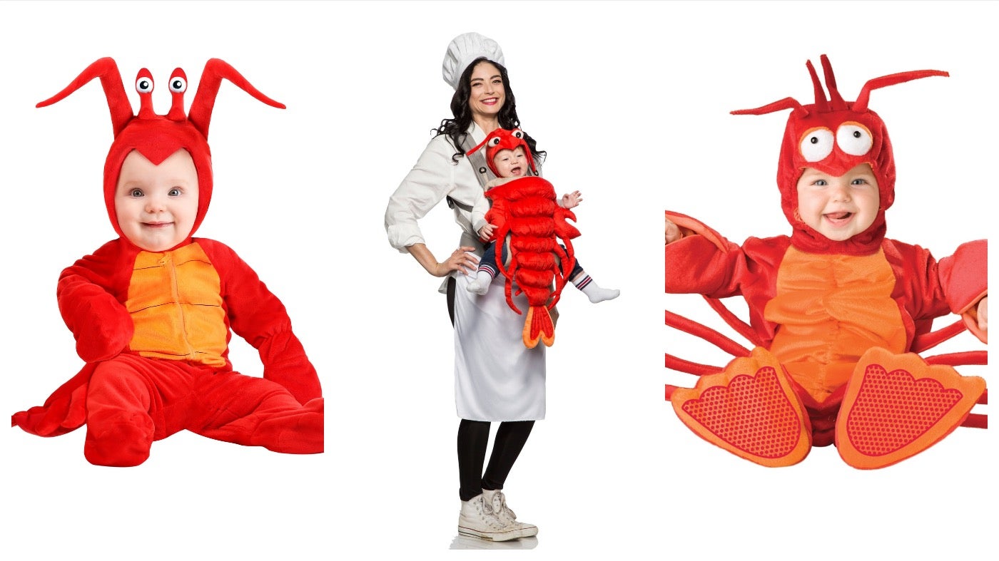 From left: Infant Rock Lobster, Master Chief Maine Lobster, Infant Lobster.