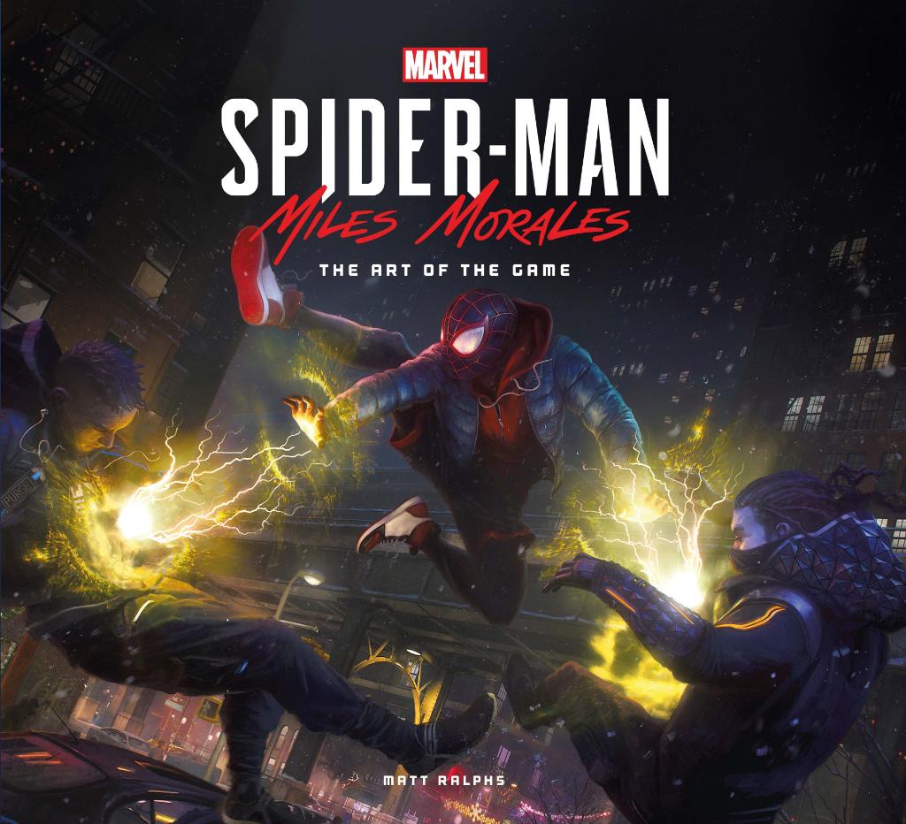 The cover of the Miles Morales game’s art book.