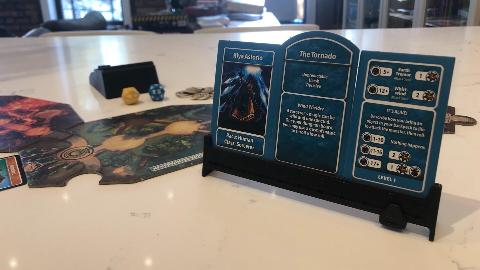 A look at the dungeon boards layout and character creation. 