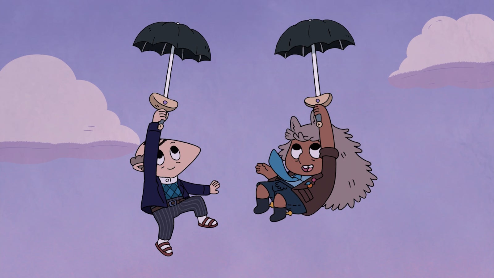 Harry and Barry falling with each other.