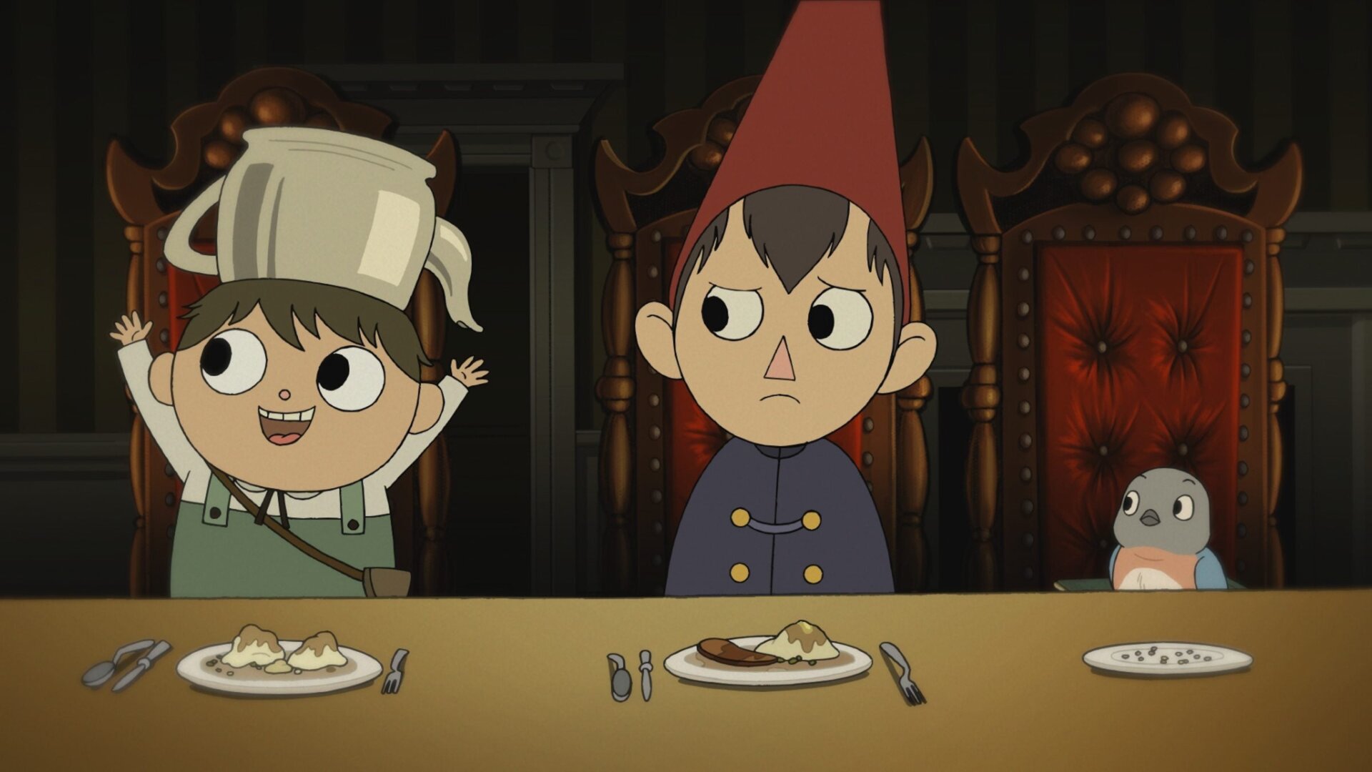 A scene from Cartoon Network’s Over the Garden Wall.