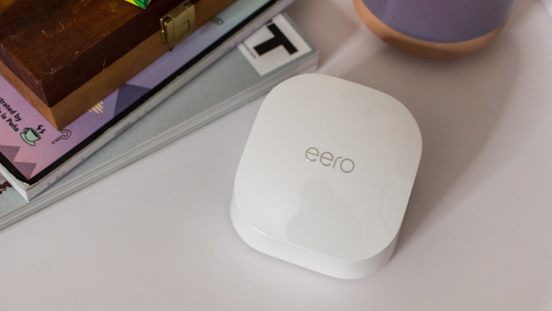 The Eero 6 router is the only unit with an extra Ethernet jack for hardwiring. The extenders do not have Ethernet jacks.