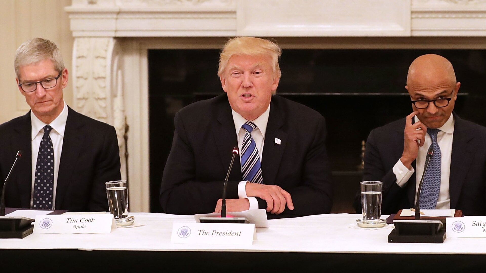 In 2017, Trump held his first and last big public tech summit with leaders from Apple, Microsoft, and others.