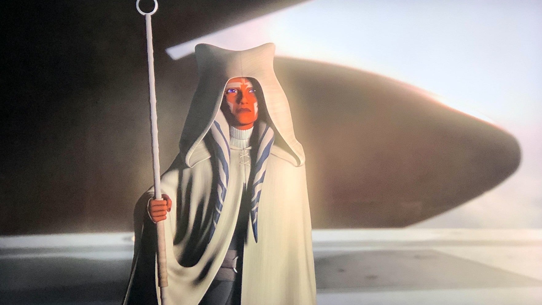 Ahsoka Tano at the end of Star Wars Rebels.