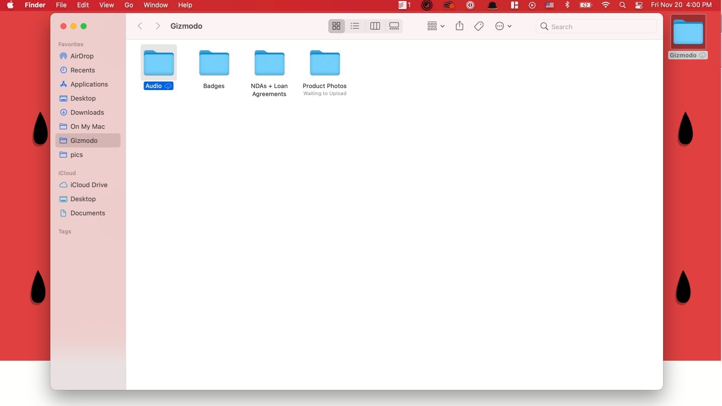 These are the only subfolders I need on my desktop for work. The rest are organized just as neatly on my work Google Drive.