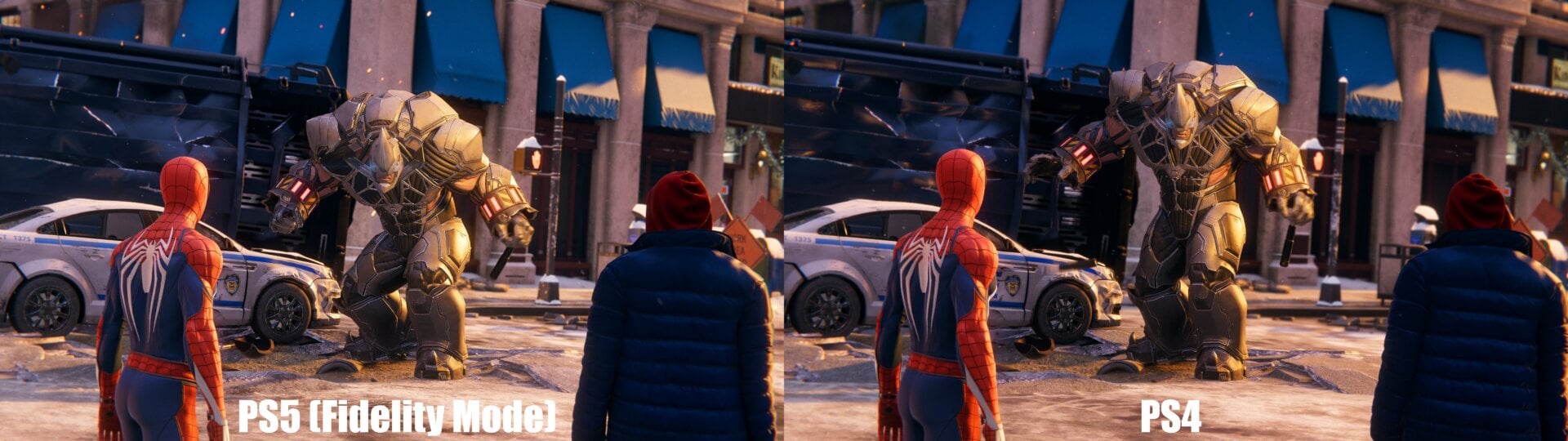 It’s subtle, but if you click to enlarge, you can definitely make out where the PS5 offers more detailed textures and slightly and richer colors. 