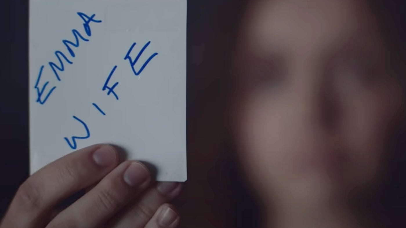 Emma (Olivia Cooke) gives her husband a painful but necessary reminder of who she is.