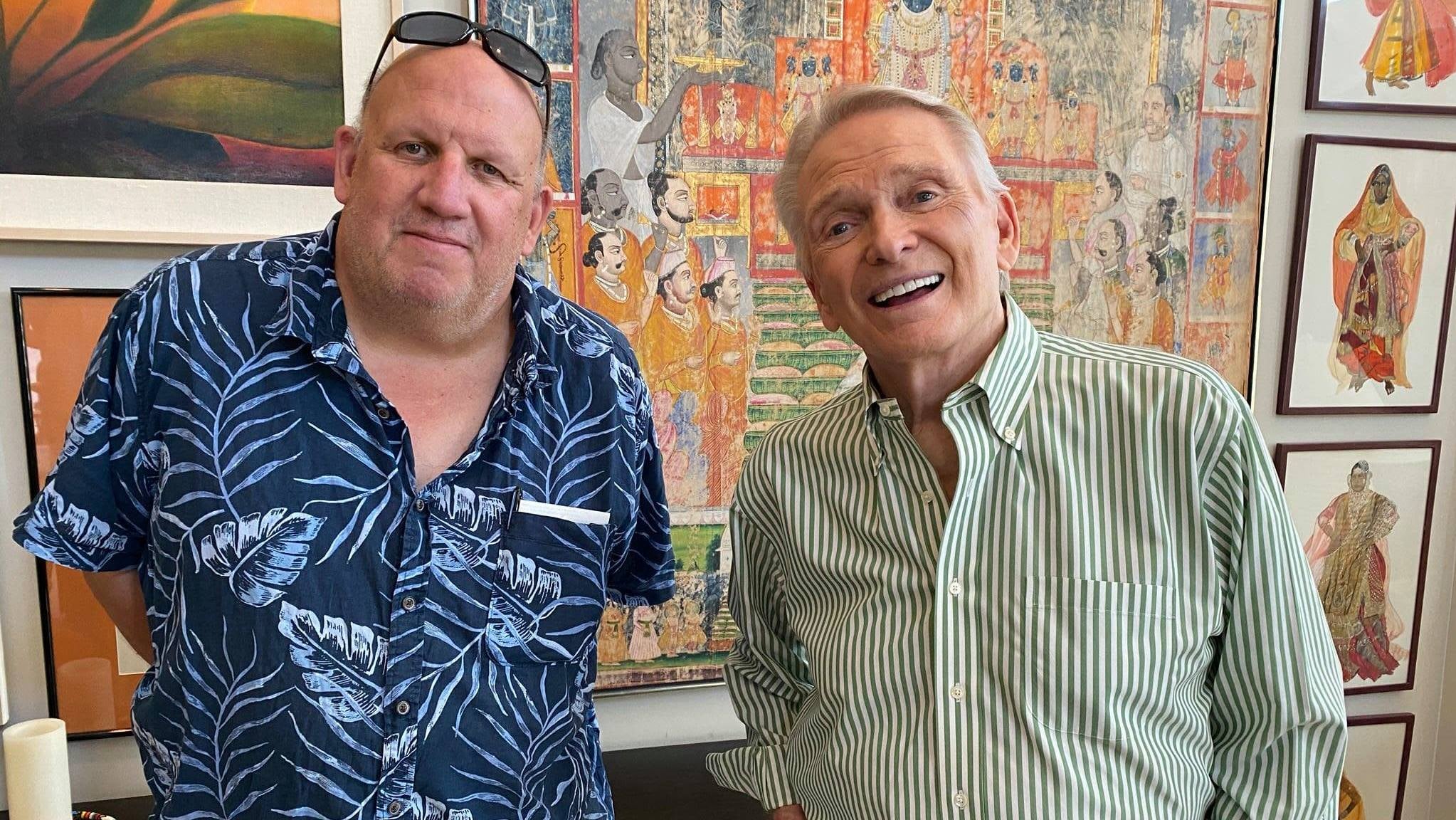 Co-director Steve Kozak with Holiday Special costume designer Bob Mackie.