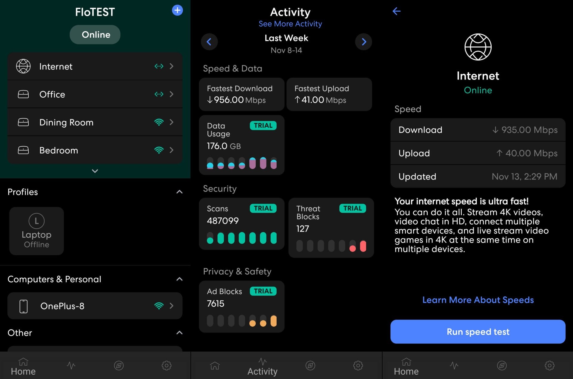 The Eero app is super easy to use, but some of its helpful features require a monthly subscription to unlock. 