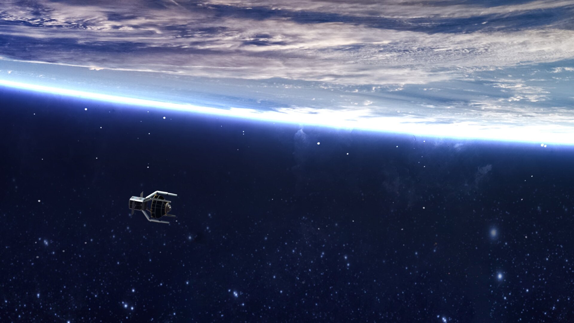 Conceptual image of the ClearSpace-1 mission.
