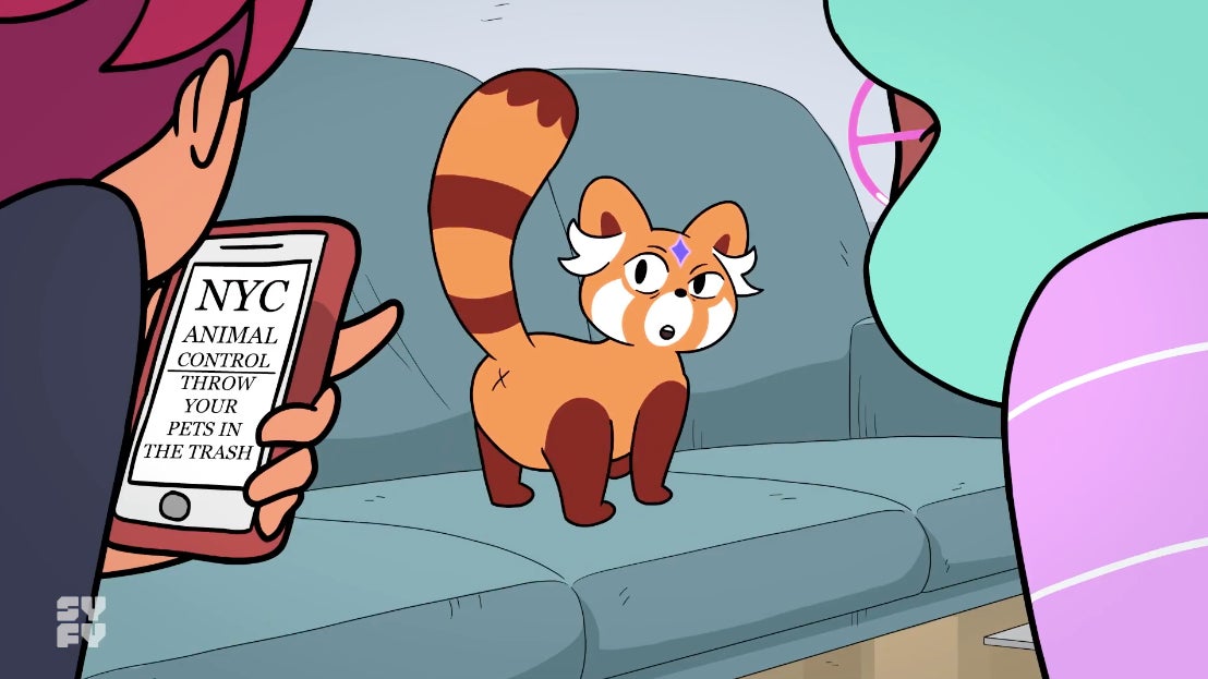 Nut explaining to Daisy and Alex that there’s a portal in her butt.