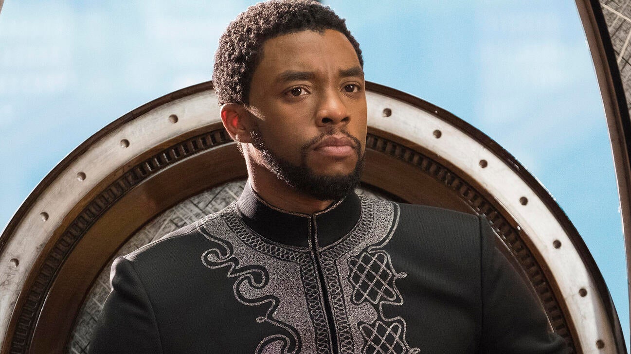 The late Chadwick Boseman in Black Panther.