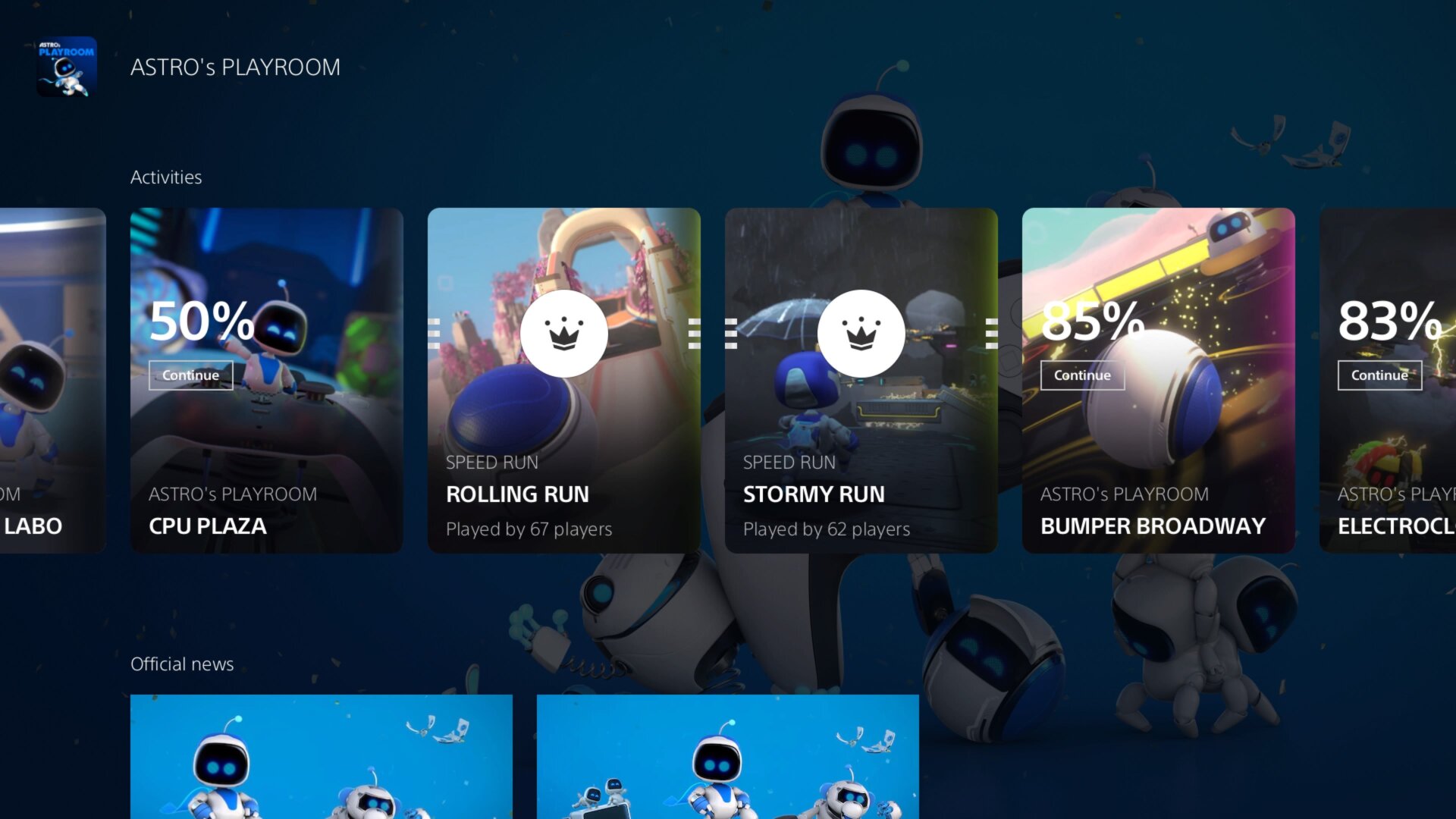 The new Activities menu lets you quickly and easily jump into a specific section of a game right from the PS5's home menu. 