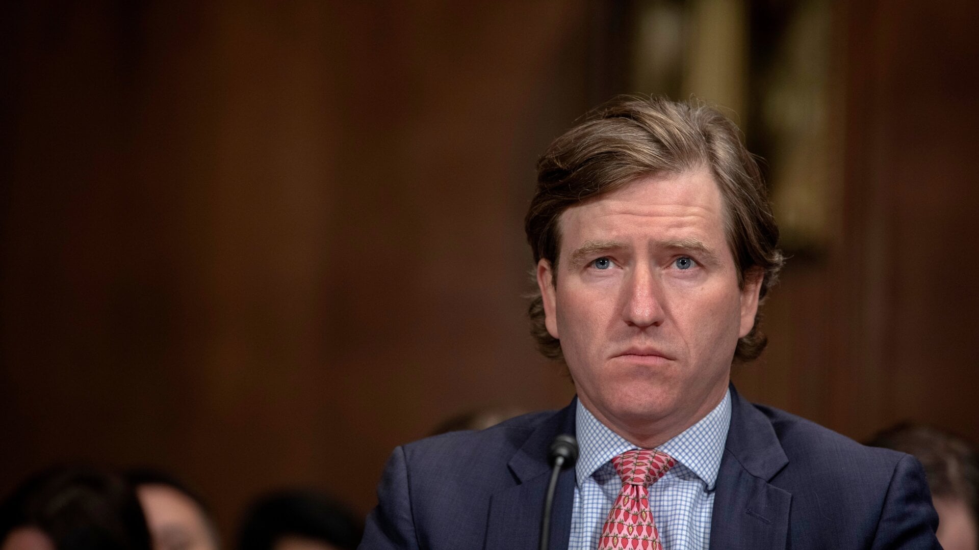 Christopher C. Krebs, director of the Homeland Security Department’s Cybersecurity and Infrastructure Security Agency speaks before the Senate Judiciary Committee on May 14, 2019 in Washington, DC.
