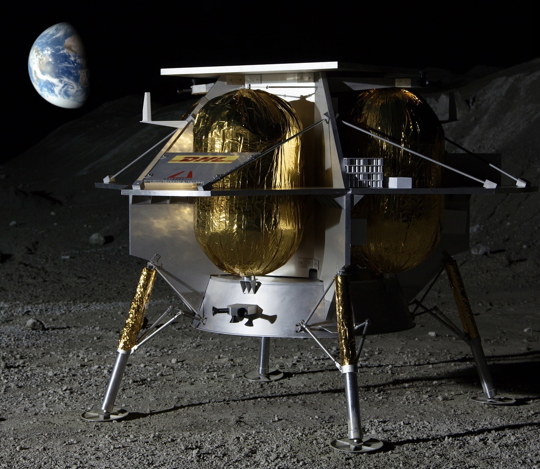 Conceptual image of Astrobotic’s lander. 