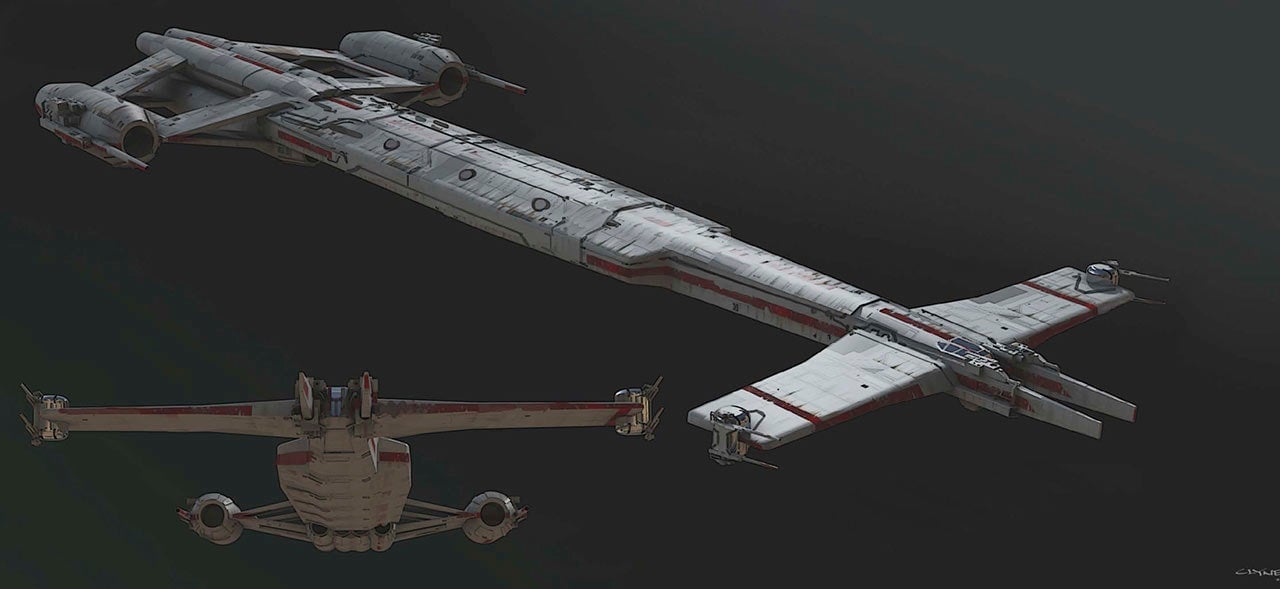 The Republic Longbeam, a new ship design. 