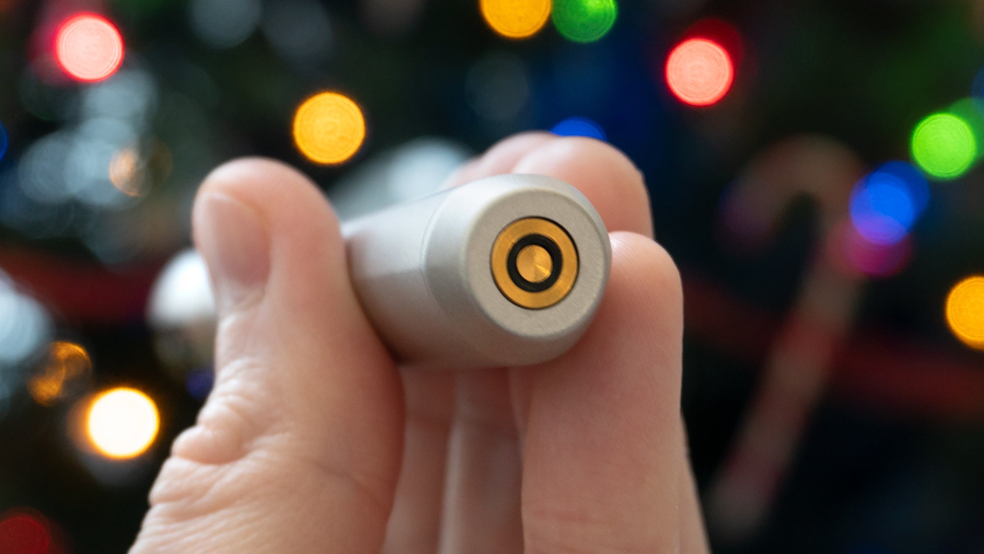 A proprietary charging port on the bottom means you won’t want to lose the included charging stand.