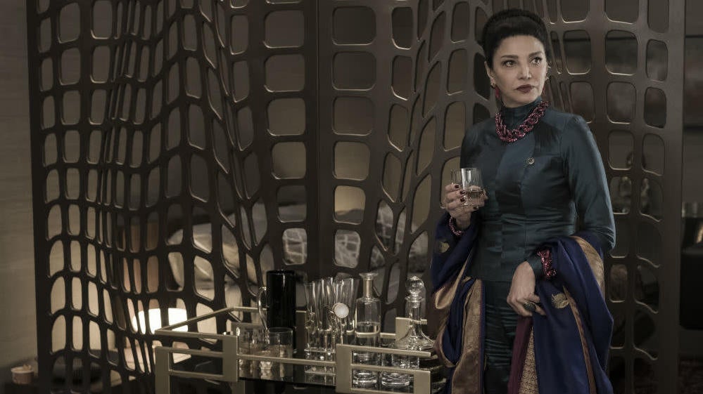 Avasarala (Shohreh Aghdashloo) during her reign in season four of The Expanse.