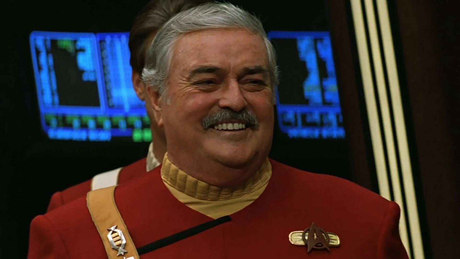 The late James Doohan as Scotty.