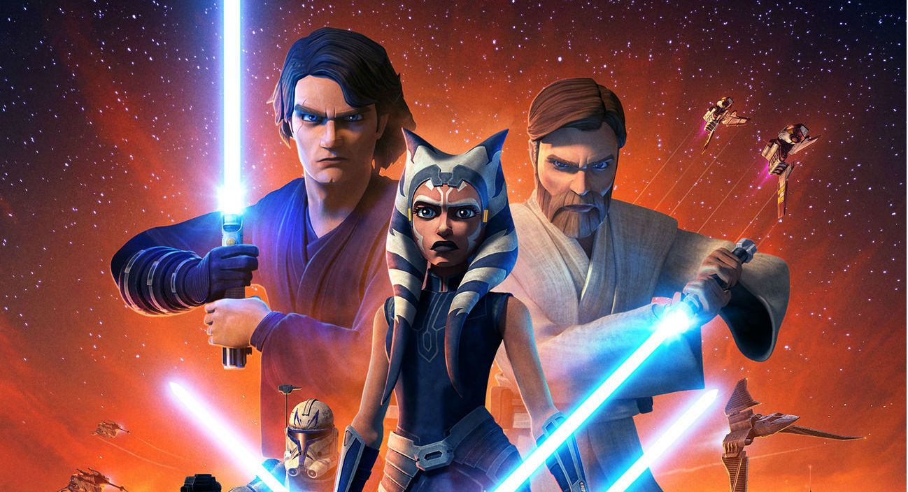 Part of the poster for Star Wars: The Clone Wars.