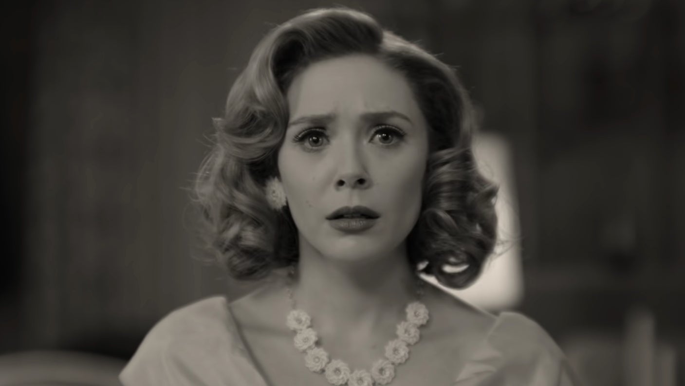 Wanda Maximoff realizing that something’s amiss.