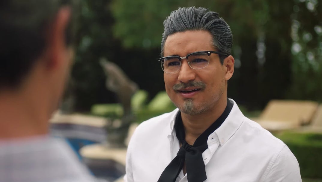 Mario Lopez as Harland Sanders.