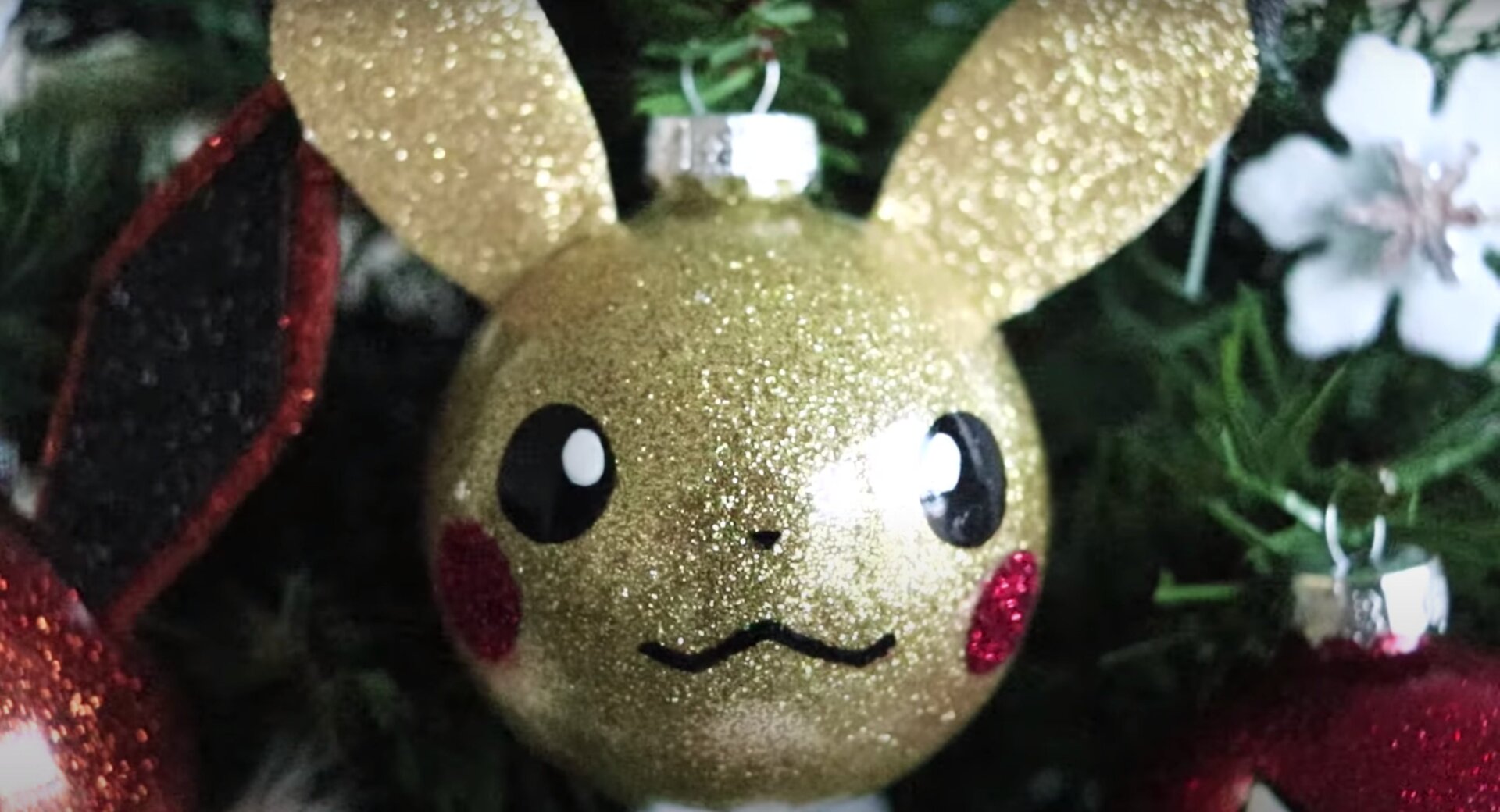 One of the Pokémon ornaments from GandaKris’ YouTube tutorial. 