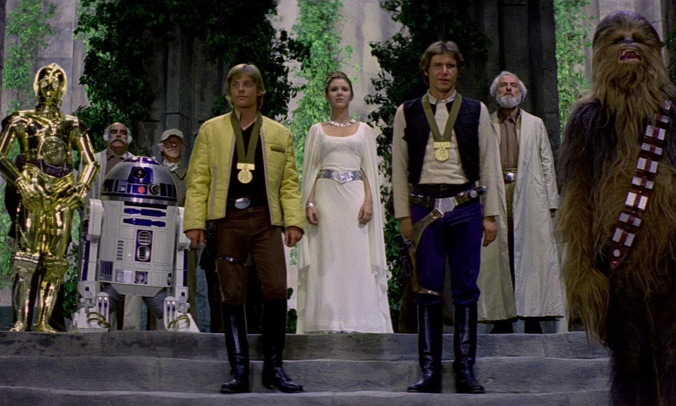 Remember when Chewie finally got his medal?