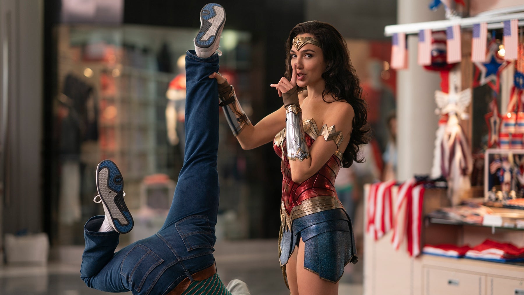 Gal Gadot as Wonder Woman.