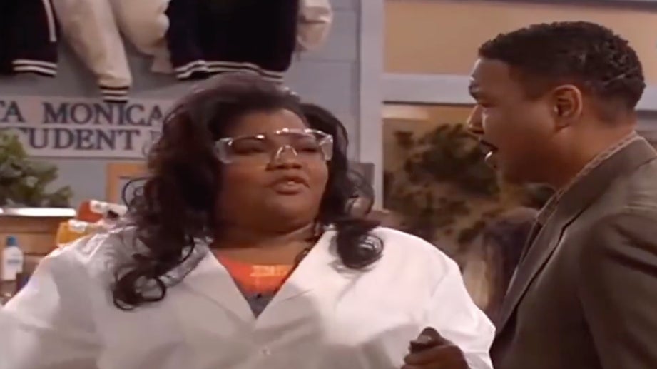 Nikki letting the professor know she heard about his impending departure.