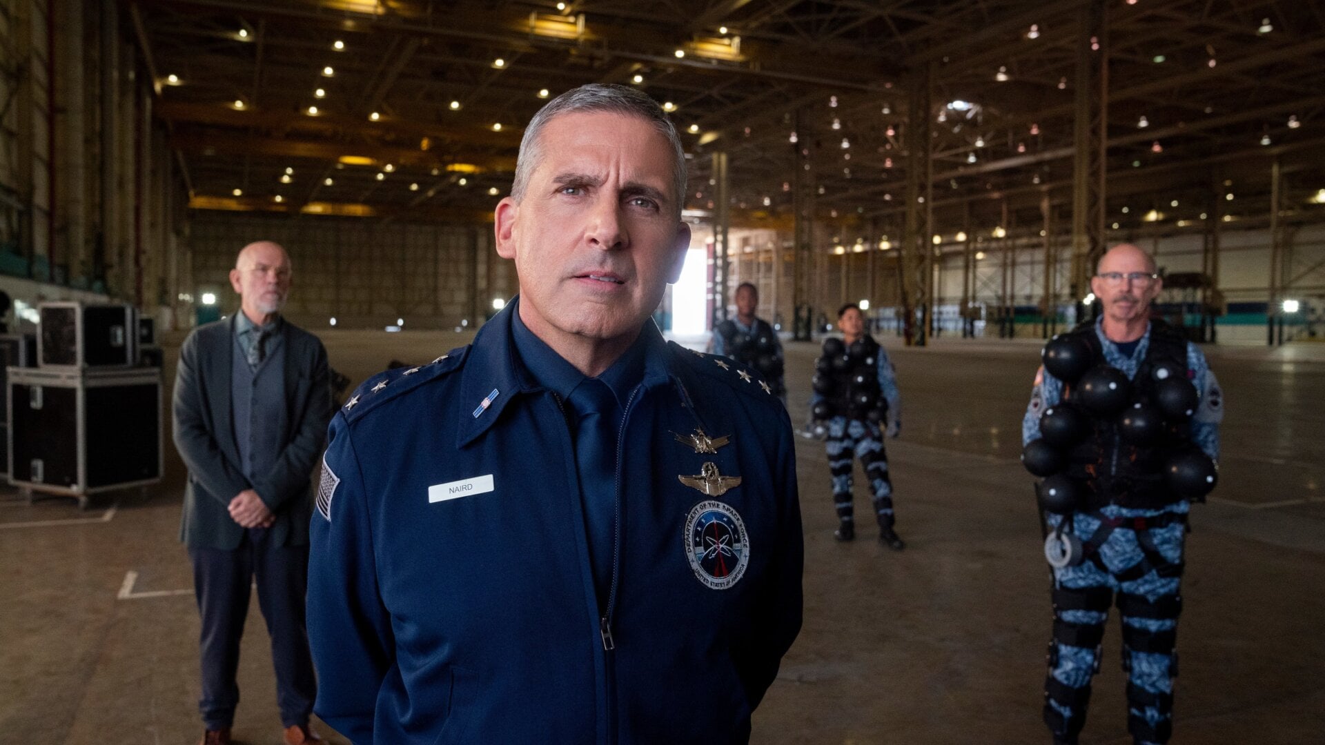 Steven Carrell looks as confused as we feel about this show. 